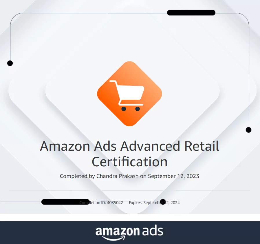 amazon ads advanced retail certification