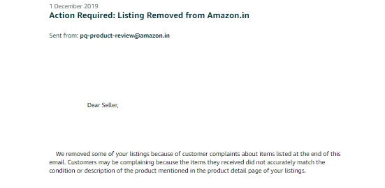 Reactivation Of Amazon Blocked-Inactive Listing
