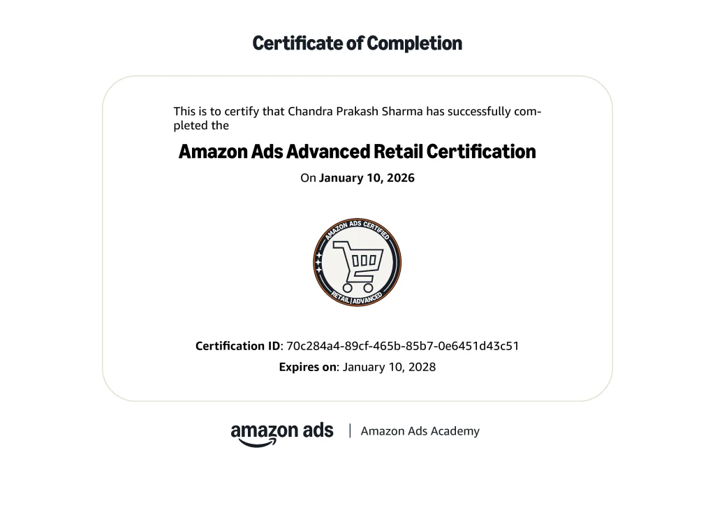 amazon ads for retail advanced certification – amazon certified agency