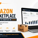 top amazon marketplace trends featuring amazon seller central analytics, ai-powered selling, amazon ads, customer behavior, and e-commerce